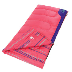 Coleman™ Youth Pink 10°C Glow in the Dark Sleeping Bag, Machine Washable, 152 x 66 cm