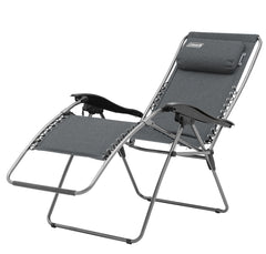 Coleman™ Heather Layback Lounger Reclining Chair, Removable Headrest, Folds Flat, 130kg