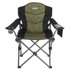 Coleman™ Quad Fold Swagger Chair, Extra Wide, Adjustable lumber support, Mobile Phone Holder, Drink Holder, Carry Bag, 250kg