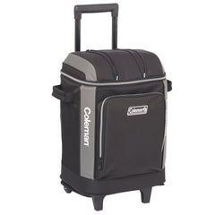 42 Can Templock Insulation Zipped Pocket Wheeled Soft Cooler Bag with Retractable Towing Handle