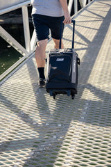 42 Can Templock Insulation Zipped Pocket Wheeled Soft Cooler Bag with Retractable Towing Handle