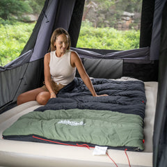 Coleman Mudgee Tall Lightweight Hooded Sleeping Bag, +5°C Rated