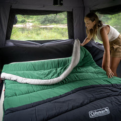Coleman Mudgee C-3 Warm Hooded Double Sleeping Bag, -3°C Rated
