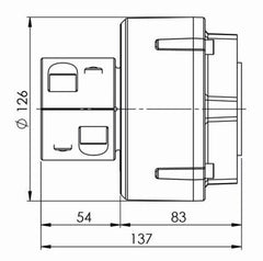 VETUS Flexible coupling type Combiflex 13, shaft Ø 25 mm COMFL1325