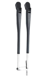 VETUS Black parallel arm set, L= 386 - 471 mm, complete, with DIN taper (for VETUS type DIN wiper motors) DINPDX