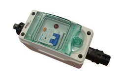 VETUS Quick Connect - Electrical cabinet RCBO, single Schuko wall socket, 30 mA / 16 A, housing IP65 EOQ1RCBO