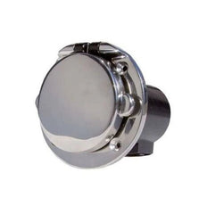 VETUS Shore power wall inlet, 16 A, IP56, flush mounted, polished stainless steel AISI316 EOSPW16S