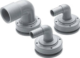 VETUS Hose connection, Ø 19 mm, right angle, for flexible tanks FT19B