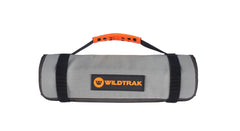 Wildtrak™ Large Hangable Camping Storage Organiser Utility Roll for Toiletries, Kitchen Utensils, Tools & More - 400gsm Ripstop Canvas (60x40cm)