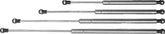 VETUS Gas strut, stainless steel (AISI 316), 180 - 254 mm incl. fittings GASSP25