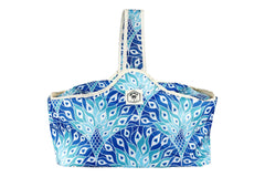 Peacock Paradise Insulated Daytripper Cooler Bag, Full Zip-Around, Sewn in Handles, Folds Flat