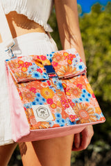 Good Vibes™ Insulated Lunch Bag, Removable Shoulder Strap, Metal Buckle - Retro Summer