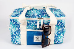 Peacock Paradise 15 Can Deluxe Cooler Bag, Insulated Lining, Removable Shoulder Strap, Storage Pocket