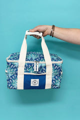 Peacock Paradise 15 Can Deluxe Cooler Bag, Insulated Lining, Removable Shoulder Strap, Storage Pocket