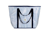 Mediterranean Jumbo Shopping Tote Beach Bag, Dual Handle, Waterproof & Lightweight