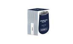 Indigo 175ml Insulated Double Wall Stainless Steel Travel Flute with Lid, Durable Matt Finish