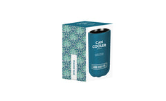 Peacock Blue Insulated Double Wall Stainless Steel Skinny Bottle Can Cooler - Suits Slim Bottles and Seltzer Style Cans