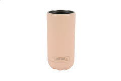 Terracotta Blush Insulated Double Wall Stainless Steel Skinny Bottle Can Cooler - Suits Slim Bottles and Seltzer Style Cans