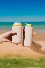 Terracotta Blush Insulated Double Wall Stainless Steel Skinny Bottle Can Cooler - Suits Slim Bottles and Seltzer Style Cans