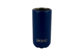 Indigo Insulated Double Wall Stainless Steel Skinny Bottle Can Cooler - Suits Slim Bottles and Selzter Style Cans
