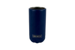 Indigo Insulated Double Wall Stainless Steel Skinny Bottle Can Cooler - Suits Slim Bottles and Selzter Style Cans