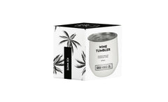 Dove White 295ml Insulated Double Wall Stainless Steel Travel Cup with Lid, Durable Matt Finish