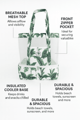 Botanical Beach Cooler 2 In 1 Bag