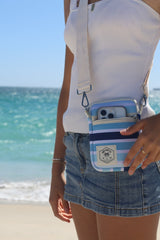 Ocean Tide Neoprene Travel Pouch, Extra Pocket, Water Resistant, Lightweight