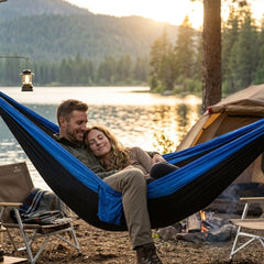 Good Vibes Double Travel Hammock with Carry Bag 270 x 135cm