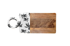 Havana Mango Wood & Enamel Serving Board 46cm Havana