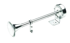 VETUS Single trumpet horn, 12 V, stainless steel (AISI 304), high pitch H12H