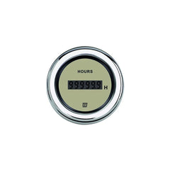 VETUS Hour counter, cream, 12/24 V cut-out size Ø 52 mm HOURCN