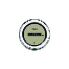 VETUS Hour counter, cream, 12/24 V cut-out size Ø 52 mm HOURCN