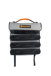 Wildtrak™ Large Hangable Camping Storage Organiser Utility Roll for Toiletries, Kitchen Utensils, Tools & More - 400gsm Ripstop Canvas (60x40cm)