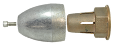 CDZPN-H 2″ Shaft Propeller Nut Zinc Anode