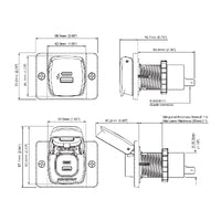 Flip Pro Plus Fast Charge USB-A & USB-C Socket