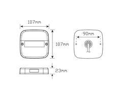 Trailer Light LED Kit 99 Series 10m Harness