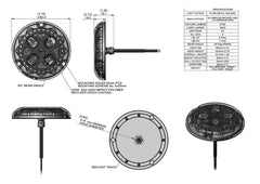 Bluefin U/W P4 SM Wht/Blue Al Base 12/24v