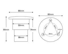 Filler Deck Lockable S/S Fuel NEW