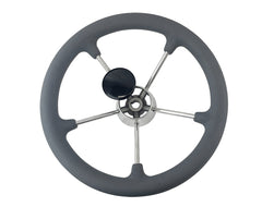Steering Wheel S/S 343mm Grey