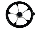 Steering Wheel F/Cover Blk w/Knob 343mm