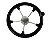 Steering Wheel 5 Spoke S/S Cap w/Knob 343mm