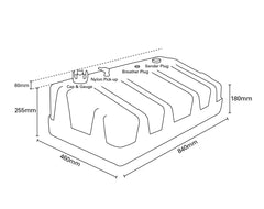 Fuel Tank 75ltr with Cap & Gauge