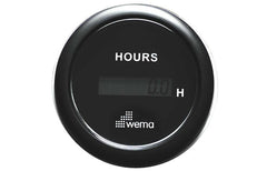Gauge Digital Hourmeter Black 12/24