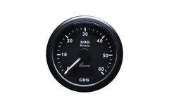 Gauge Speedo GPS Black 0-60kns