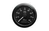Gauge Tachourmeter Black 0-8000 rpm