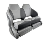 Seat H99 Dbl Flip-Up DustyGry/Black