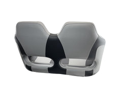 Seat H99 Dbl Flip-Up DustyGry/Black