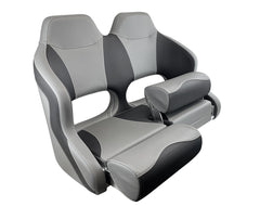 Seat H99 Dbl Flip-Up DustyGry/Black