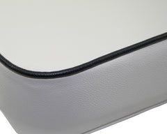 Seat Jump Seat Flip-Up OffWht/Blk Piping